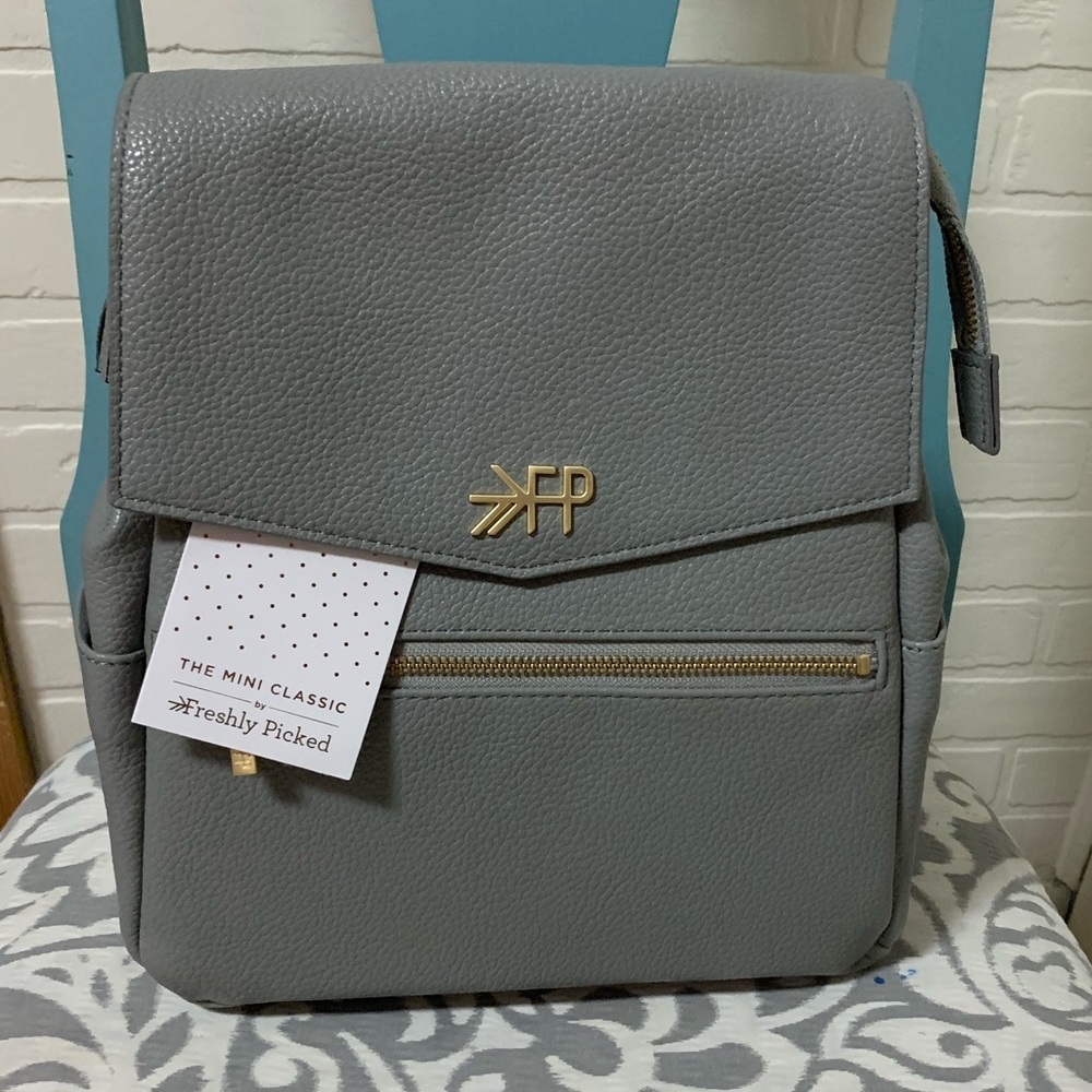 Freshly Picked • Mini Classic Diaper Bag • Stone
